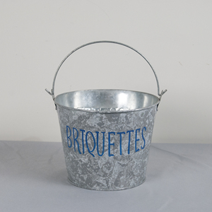 Оптовая продажа продуктов, металлическое ведро для льда 1,3 галлонов, Оцинкованное металлическое ведро с печатью для праздничного пива - Product Image 5