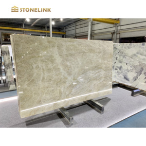 Stowelink sang trọng chất lượng hàng đầu đá cẩm thạch tự nhiên nhà bếp đảo Countertop Brazil Taj Mahal quartzit tấm đá cẩm thạch - Product Image 3