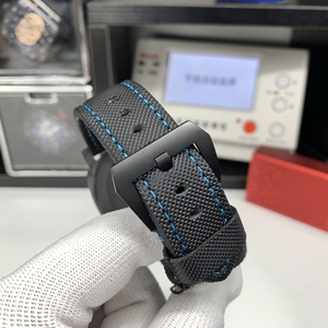 Pa-Ner-Ai famosa marca clásica Lu- PAM01661 costura azul Simple lujo mecánico movimiento noche luz pareja reloj de hombre - Product Image 5