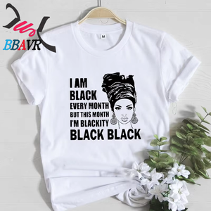 Camiseta de Manga Corta Estampada de Estilo Retro, Informal y a la Moda para Mujer, Venta al Por Mayor de Fábrica, Alta Calidad, Popular en Otoño - Product Image 5