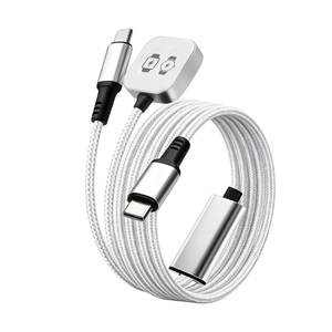 <span class=keywords><strong>Cable</strong></span> <span class=keywords><strong>USB</strong></span> C 2 en 1 de 60 W con Carga Rápida para Macbook, Compatible con Relojes Samsung y <span class=keywords><strong>Apple</strong></span> - Product Image 5