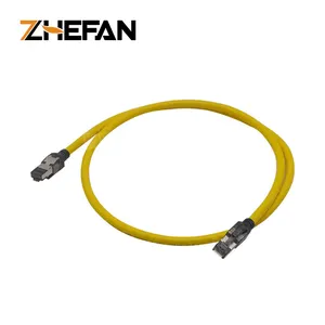 Cat8 kabel Patch jaringan kabel Jumper kabel Patch Stp Rj46 fleksibel lembut Rj45 kabel Patch