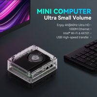 Mini PC Eglobal N9K NUC, Intel Core I3 N305, 16GB LPDDR5, SSD M.2 NVMe, WiFi6, BT5.2, Tipo-C PD, Nuevo Windows 11, 8 Núcleos, 3 Años de Garantía