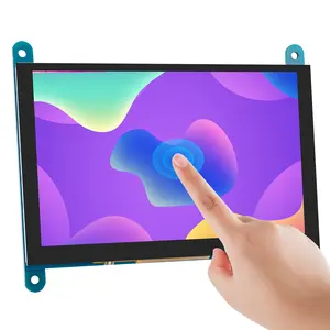 Layar sentuh LCD 5 inci Raspberry Pi, Monitor HDM-I layar sentuh kapasitif 800*480 untuk Windows 10/8/7 Raspberry Pi layar sentuh