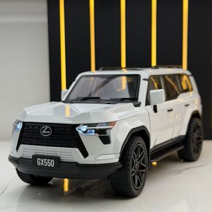 Modèle de voiture en alliage moulé sous pression XLG 1:24 GX550 avec son et lumière, portes ouvrables, modèle en métal décoratif - Product Image 5