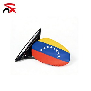 Oferta Especial Venta al por Mayor Directa de Alta Calidad Qatar Venezuela Spandex Irán Jordania Poliéster 26*28cm Funda para Espejo Retrovisor de Coche con Bandera de País - Product Image 2