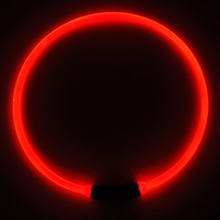 Mode LED collier de chien collier solide brillant nouveau collier de sécurité pour animaux de compagnie avec USB rechargeable Style simple en plastique