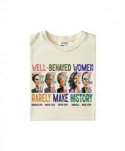 T-shirt Comfort Colors con Icone Femministe da Donna, 100% Cotone, Girocollo, Vestibilità Regolare, Stampa Casual, Per Tutte le Stagioni - Product Image 1