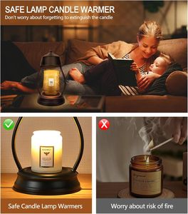 Lámpara Calentadora de Velas Decorativa para el Hogar, Estilo Retro, con Temporizador - Product Image 6