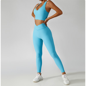 Conjunto de ropa deportiva sin costuras para mujer, conjunto de entrenamiento, Yoga, gimnasio, <span class=keywords><strong>2022</strong></span> - Product Image 5