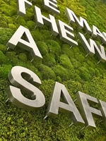Letras 3D Sólidas de Acero Inoxidable OEM de Dacosign para Hoteles, Empresas de Automoción, Hospitales, Taxis, Centros Comerciales, Decoración de Fachadas de Tiendas - Color Personalizable