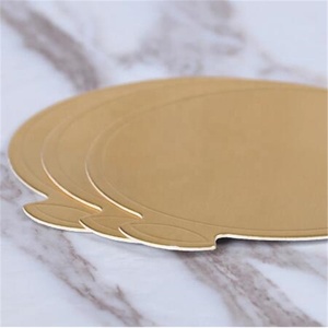 100pcs Mini Round <b>Cake</b> <b>Boards</b> Gold Paper Cupcake Dessert Displays Tray Card <b>Board</b> Baking <b>Cake</b> Hard Paper Pad Baking Tool - Product Image 3