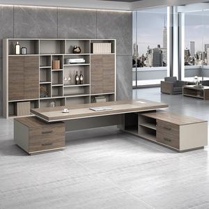 Table de bureau exécutive en mélamine de meilleure qualité en forme de L meilleure vente bureau en bois pour PDG Big Boss employeur - Product Image 3