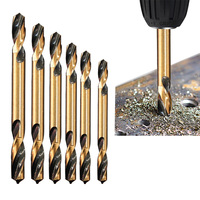 Foret à double tête à tige droite HSS 4341 pour torsades de pâte frite en acier inoxydable