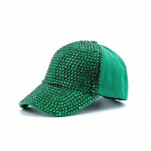 Wholesale Bling Bling Rhinestone Baseball Cap Unisex Pink Custom Sporty Image 100% Cotton Metal Buckle - Product Image 4