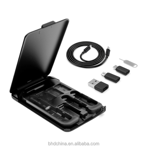 Adaptateur USB de charge sans fil 15W Câble de charge Micro USB Adaptateur USB C L Câble de charge multiple Boîte de rangement Porte-carte <span class=keywords><strong>SIM</strong></span> - Product Image 1