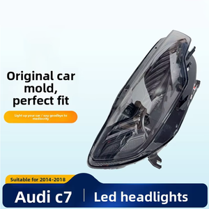 Faro Anteriore LED per <span class=keywords><strong>Audi</strong></span> <span class=keywords><strong>A6</strong></span>, Faro Full LED <span class=keywords><strong>A6</strong></span> C7 2014 2015 2016 2017 <span class=keywords><strong>2018</strong></span>, Fari LED DRL con Indicatore di Direzione Dinamico - Product Image 2