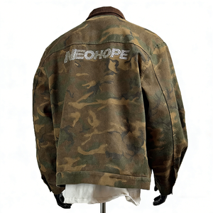 Veste de camouflage pour homme à impression personnalisée, de haute qualité, vêtements de <span class=keywords><strong>chasse</strong></span> d'hiver, veste de travail doublée de duvet de <span class=keywords><strong>pilote</strong></span>, veste tactique OEM - Product Image 4