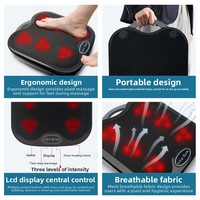 Appareil de massage des pieds par points d'acupuncture CYANMED à bouton-poussoir, avec pétrissage automatique, vibrations et thérapie thermique, personnalisable avec logo