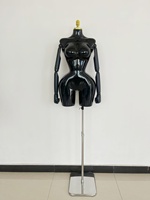 Nouveau Mannequin Buste Femme en Plastique Doré Peint par Pulvérisation pour Robes de Soirée, Modèle Adulte sur Pied