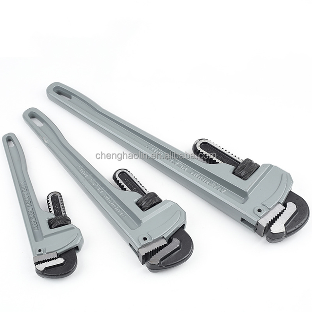 Professional Hand Tool Heavy Duty Aluminum Alloy Handle Plumbing Pipe Wrench