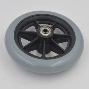 Kaiyang Wheelchair Front <b>Wheel</b> 8-Inch <b>Plastic</b> Replacement Part for Repair and Maintenance - Product Image 4