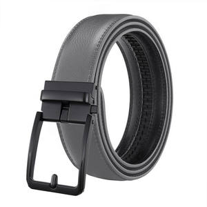 Cinturón de cuero dividido de alta calidad para hombre con aleación automática para hebilla hueco Formal y estilos occidentales de moda para venta al por mayor - Product Image 3