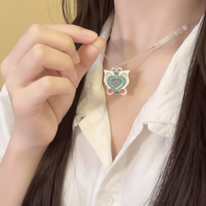 Vendita calda ciondolo di moda di tendenza di lusso Vintage gothiッ ク perla cuore all'ingrosso per le donne alla moda gioielli grande Idea regalo - Product Image 1