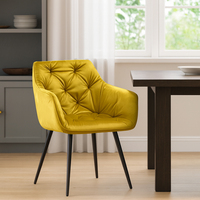 Chaise TUQ multifonctionnelle, chaise de table élégante en velours pour restaurant, chaises de salle à manger confortables pour l'ameublement de la maison