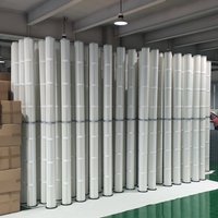 Cartouche de filtre à air pour silo à ciment, dépoussiéreur pour silo à ciment, filtre à particules à haute efficacité (HEPA)