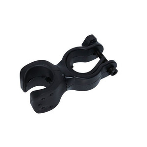 <b>Bicycle</b> Handlebar <b>Light</b> Holder Adjustable Black Rotating Figure Eight Clip For Bike Flashlight Mount - Product Image 1