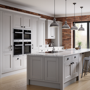 18 שנים foshan מפעל ייצוא קנדה ארונות מטבח מותאם אישית עיצוב שייקר לכה לאי מטבח עבור פרויקט - Product Image 6