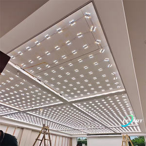 Panel <span class=keywords><strong>de</strong></span> Techo Falso Transparente 3D <span class=keywords><strong>de</strong></span> <span class=keywords><strong>PVC</strong></span>, Estilo Pop Art, 60x60 cm, para Cafetería, Marca LeArt Roof - Product Image 5