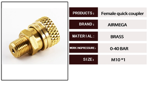 त्वरित कनेक्टर एडाप्टर शिकार सामान एयर चार्जिंग किट महिला त्वरित डिस्कनेक्ट फिटिंग 4500 psi 310 बार रिफिल एडाप्टर - Product Image 6