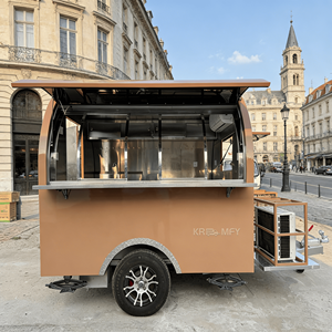 Camión de Comida Callejero, Carrito de Comida Móvil, Remolque de Comida con Cocina Completa Equipada, Remolque de Café, Remolque de Helados - Product Image 3