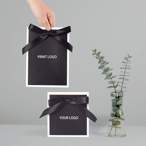 CSMD blanco alrededor de la caja de impresión de logotipo personal negro en la caja de regalo personalizar caja de papel de postre de cartón negro para puerta de boda - Product Image 6