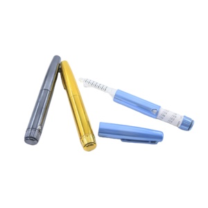 Reusable Injection <b>Pen</b> with <b>Gold</b> Plated Aluminum Plastic Shell, Adjustable Parameters and Custom Logo for Premium Packaging - Product Image 1