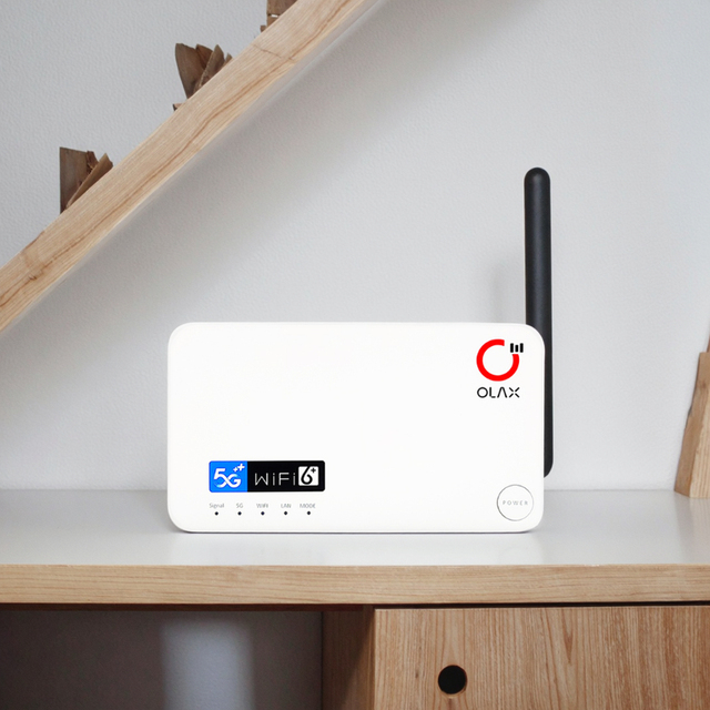 OLAX G5010 4G 5G Router Unlocked Sim Indoor External Antenna Wireless 4000mah Lte Router Modem Wifi6 Dual Band Wifi Router