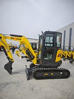 Mini-excavatrice sur chenilles Shantui SE27SR 2,7 tonnes, PLC et transmission à engrenages, haute efficacité, bon état, moteur et pompe de marque réputée, vente en gros