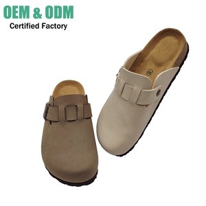 Dames EVA Mules Comfortabele Suède Slippers met Gesloten Teen en Kurken Zool voor Binnen en Buiten, Lente - Product Image 1