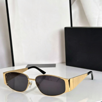 Lunettes de soleil carrées vintage en métal avec verres dégradés UV400 unisexe – Idéales pour la conduite et la pêche – Vente directe usine