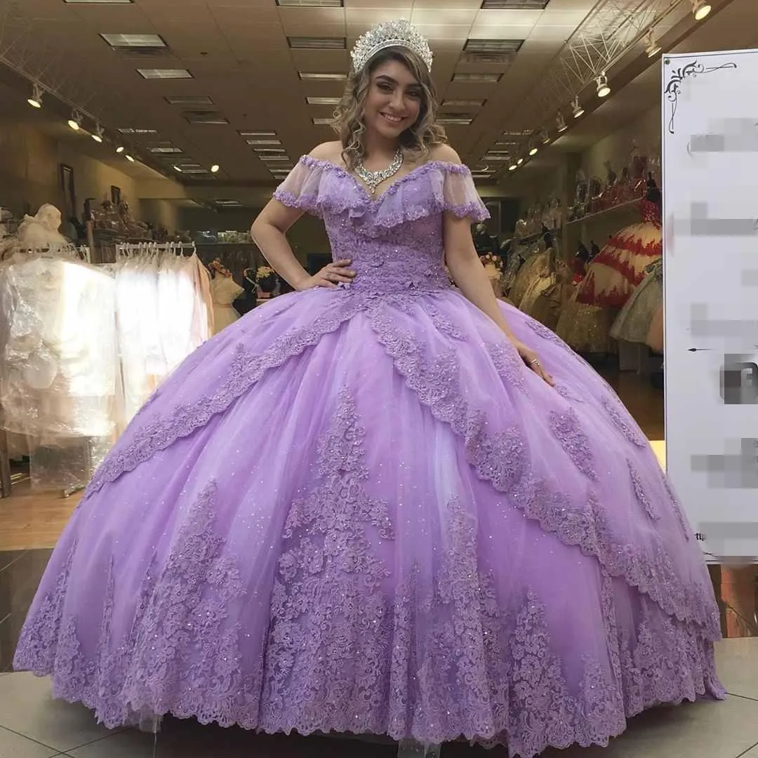 quince dresses light purple Lavende Light Purple Quinceaera Dress