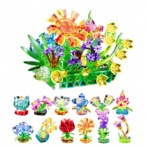 Best Selling <strong>2026</strong> Transparent ABS Educational Building <strong>Blocks</strong> DIY Model Toy Assemble Set-12-in-1 Animals Nature Theme Small - Product Image 1