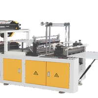 Machine de fabrication de sacs plastiques Jiana SHXJ-B1000/1200 à double couche et quatre lignes, thermoscellage et découpe à froid, moteur 380V/220V haute performance