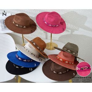 Chapeau en feutre brodé ethnique Z, 100% laine, réglable, unisexe, chapeau de fête, motif animal, adulte, quatre saisons - Product Image 3