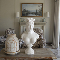 Ornement abstrait en résine écologique Sculpture de Vénus Statuette de buste de style campagnard pour décoration murale de bureau et maison ornements de cadeaux
