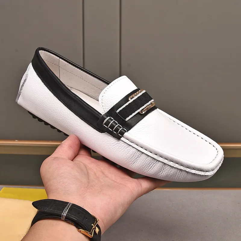 High Quality Luxury Nonslip Flat Bottom Comfortable Slip On Lazy Soft Casual Dress Loafers Shoes For Man Big Size