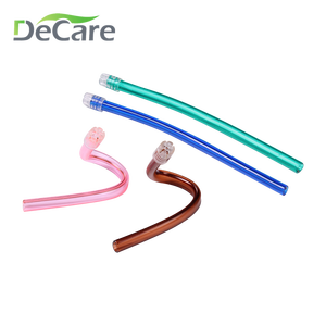 Çok renkli güçlü emiş yuvarlak ucu diş balgam emme tüpü tükürük pipet - Product Image 5