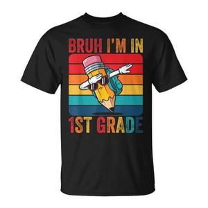 Camiseta de manga corta con estampado de Pencil Dance Move First Grade para niños, unisex, cuello redondo - Product Image 1
