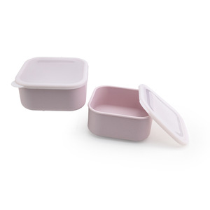 Lonchera Cuadrada de Silicona de Grado Alimenticio con Tapa Hermética - Recipiente Bento Reutilizable Apto para Microondas para Oficina, Escuela y Viajes - Product Image 4